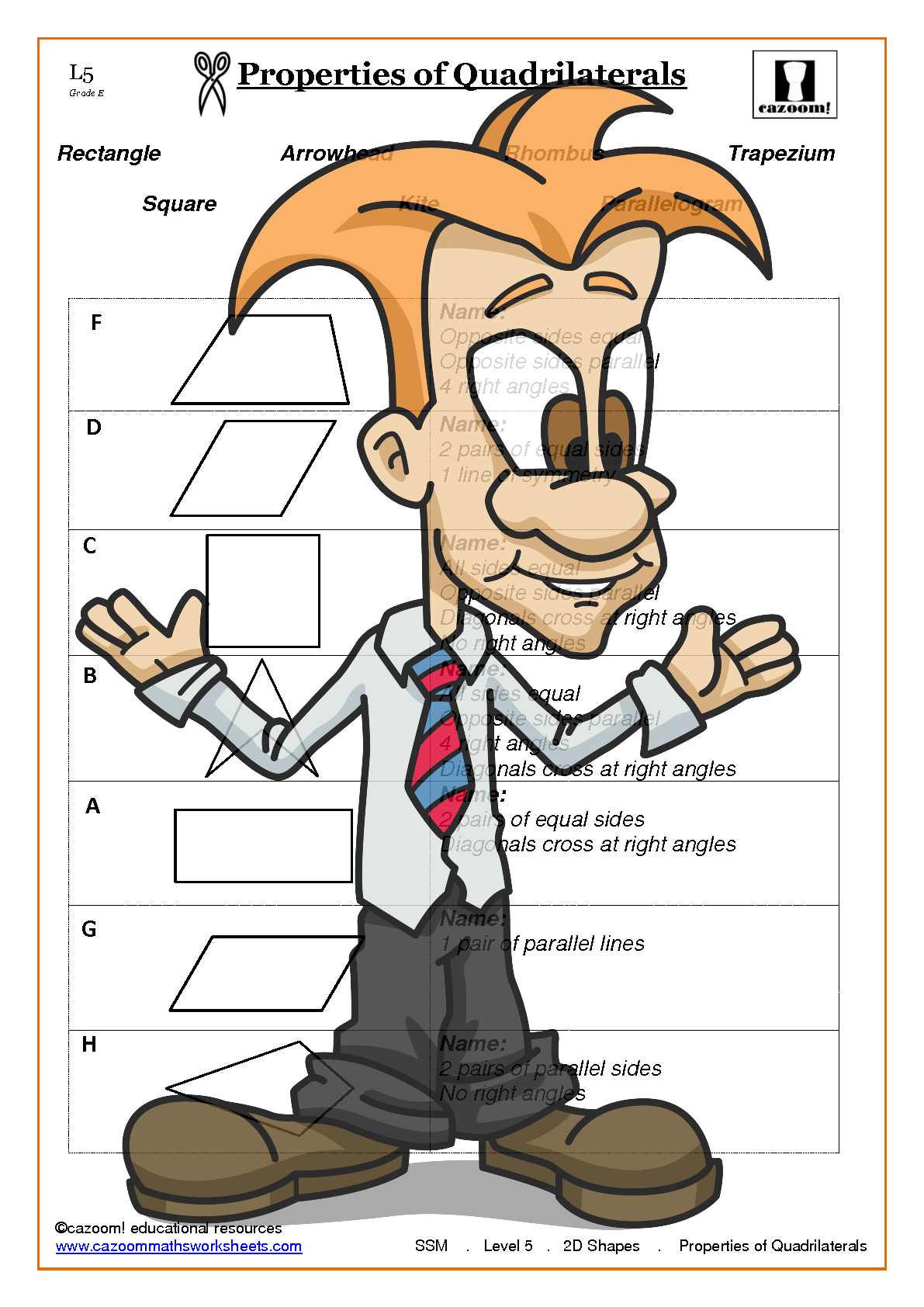 Printable 2D shapes worksheets Free Maths Worksheets